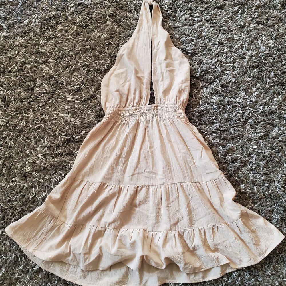 Shein Tie Neck Keyhole Dress